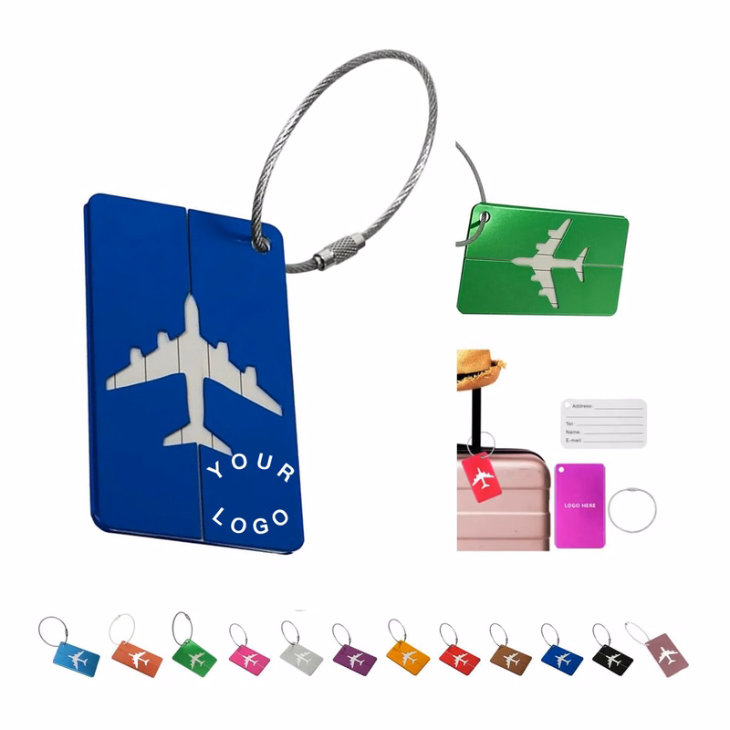 Travel Luggage Tag Made of Aluminum Alloy