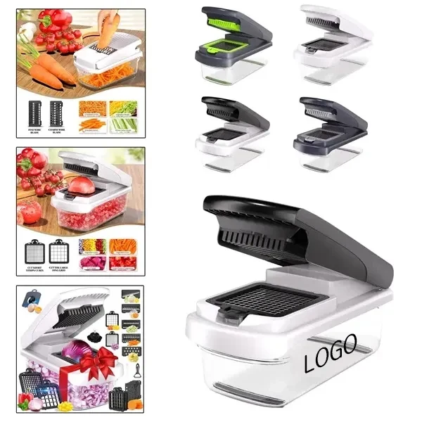 Multi-Function Kitchen Vegetable Cutter Set with 15 Blades 1