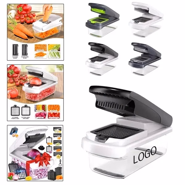 Multi-Function Kitchen Vegetable Cutter Set with 15 Blades