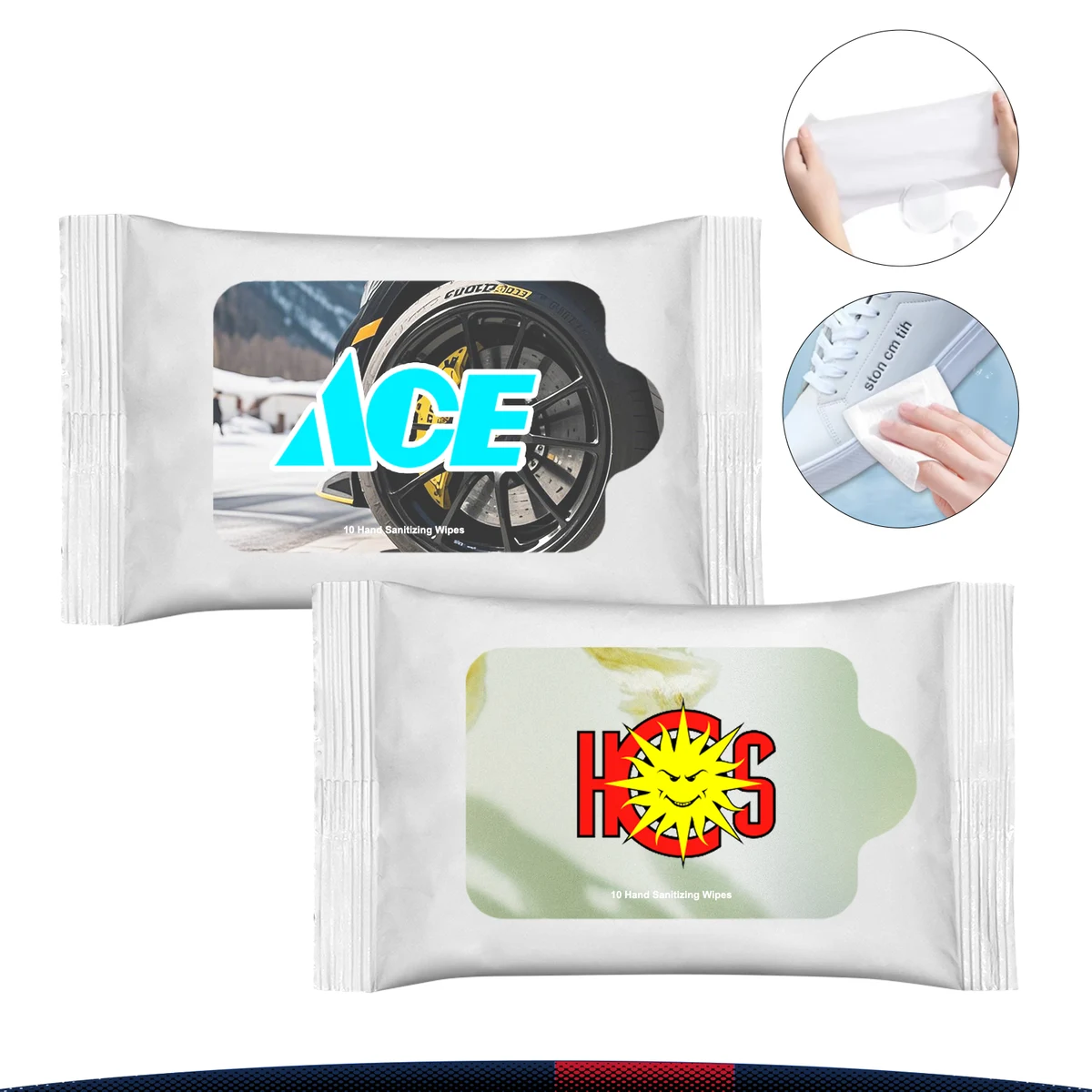 Algernon Sanitizing Hand Wipes Travel Pack 1