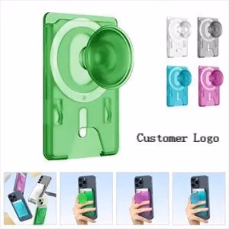 Magnetic Wallet Card Holder with Phone Grip