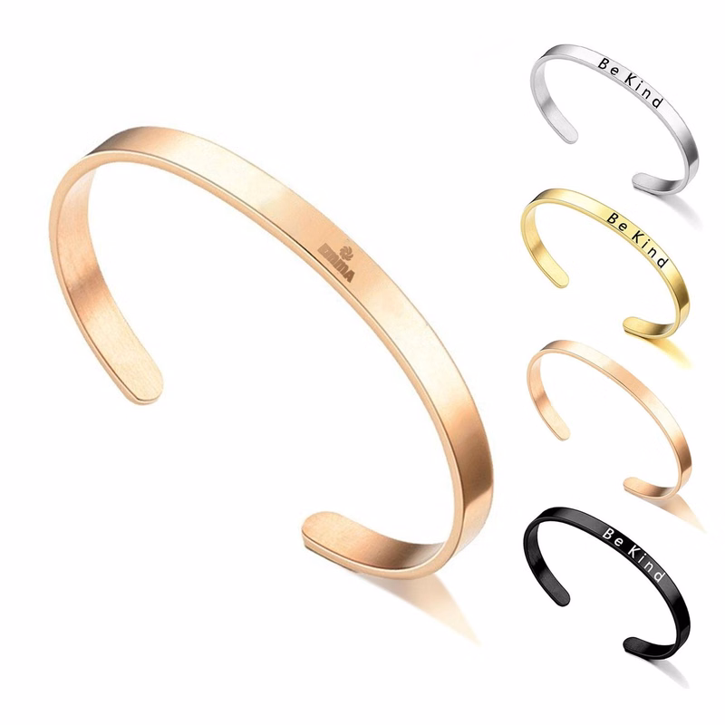 Be Kind Customized Engraved Bracelet