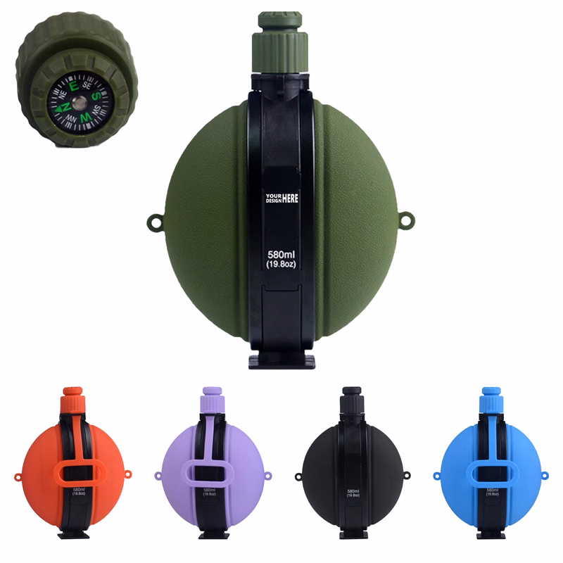 Collapsible Military Style Canteen for Hiking and Travel