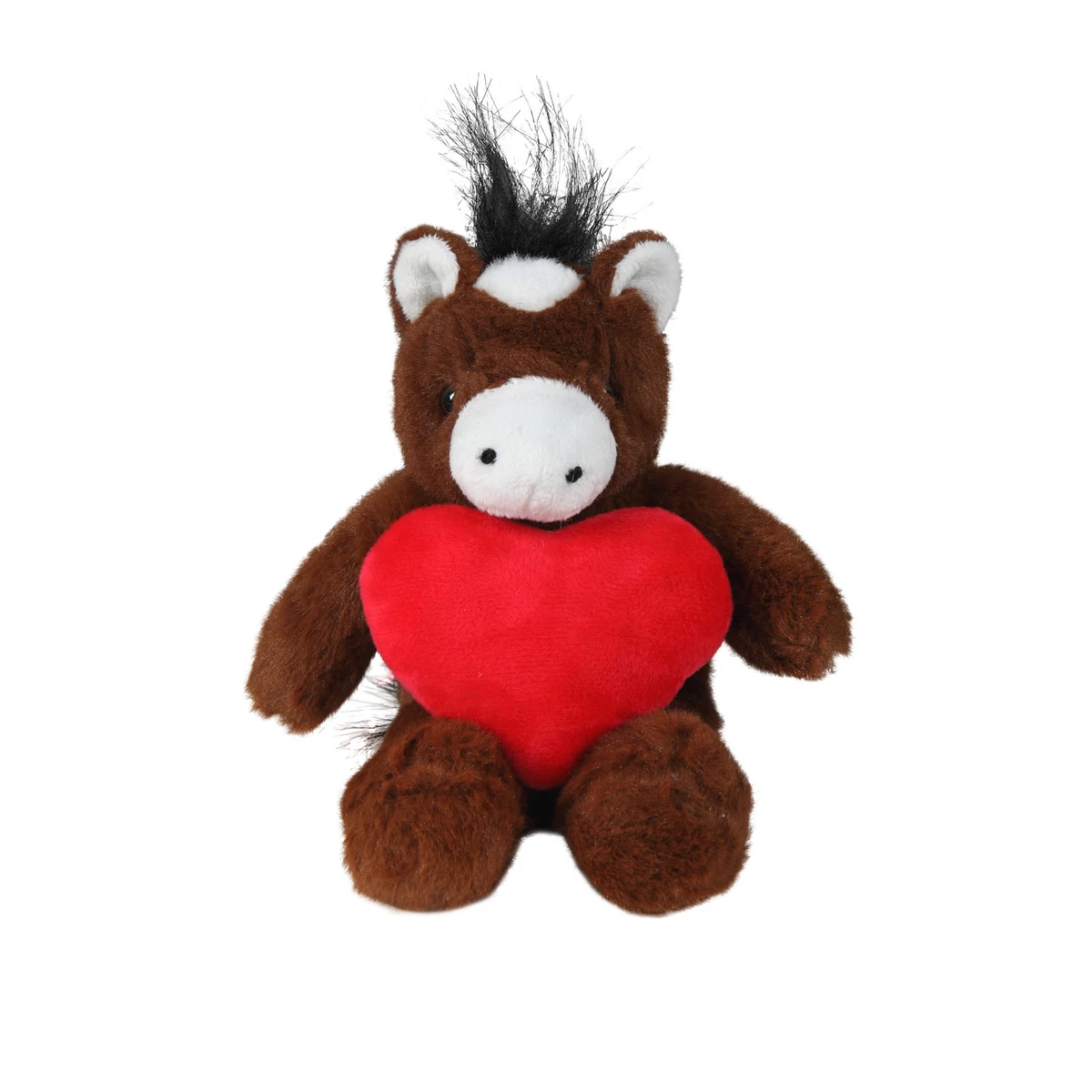 soft plush Horse with heart 1