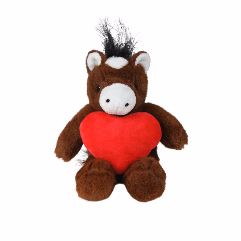 soft plush Horse with heart