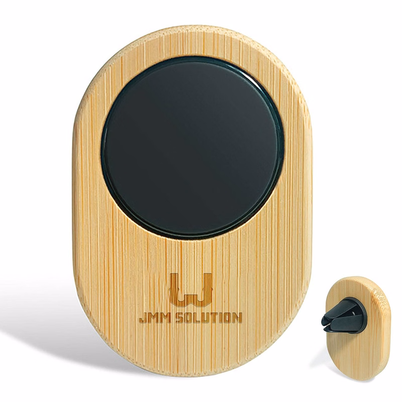 Bamboo Wood Magnetic Car Phone Holder
