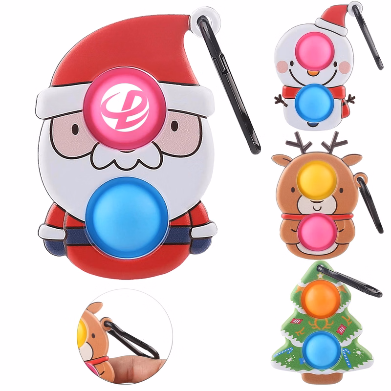 Christmas Push Bubble Pop Fidget Toy Sensory Squeeze