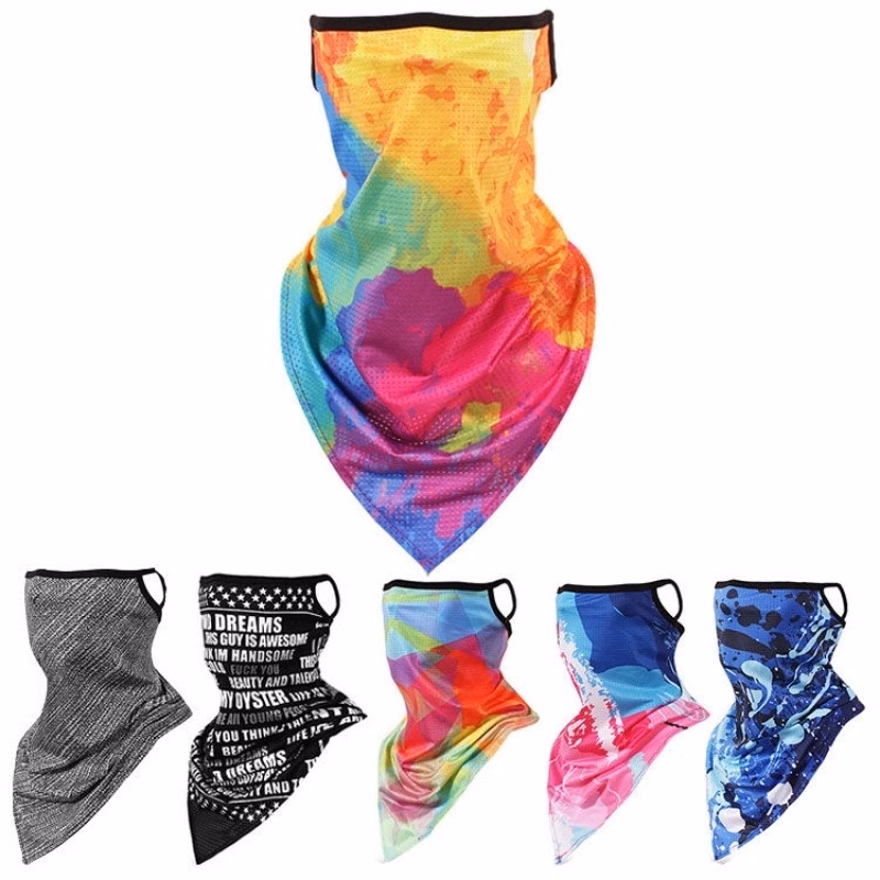 Full Color Neck Gaiter Face Bandana mask w/ Ear Loop