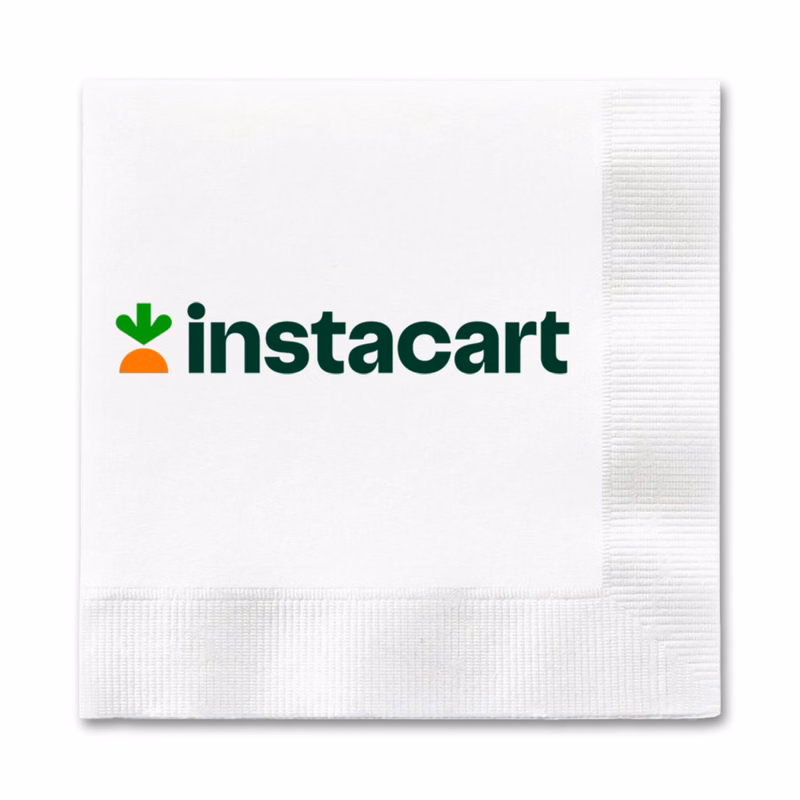 3-Ply White Beverage Napkin - High Line