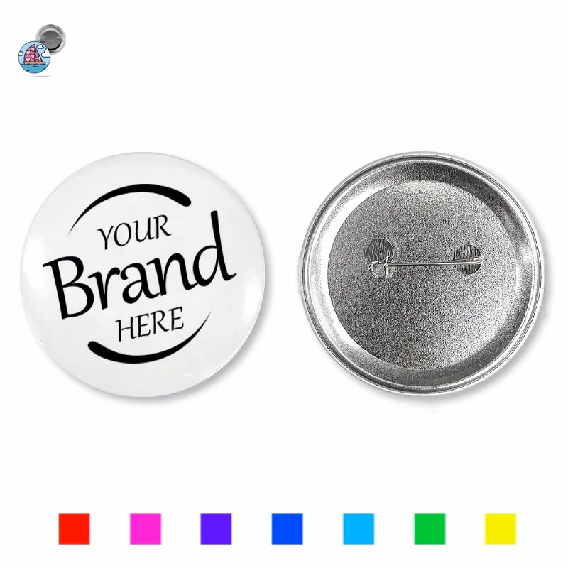 2'' Round Button Full Color With Pin
