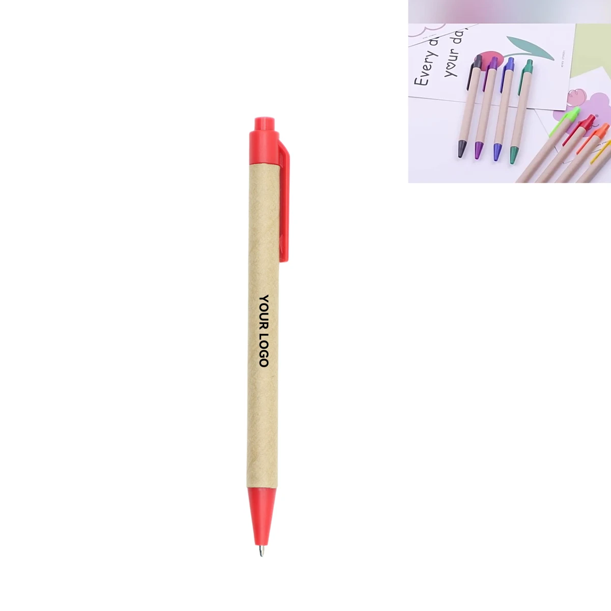 Recyclable Paper Tube Click Pen 1