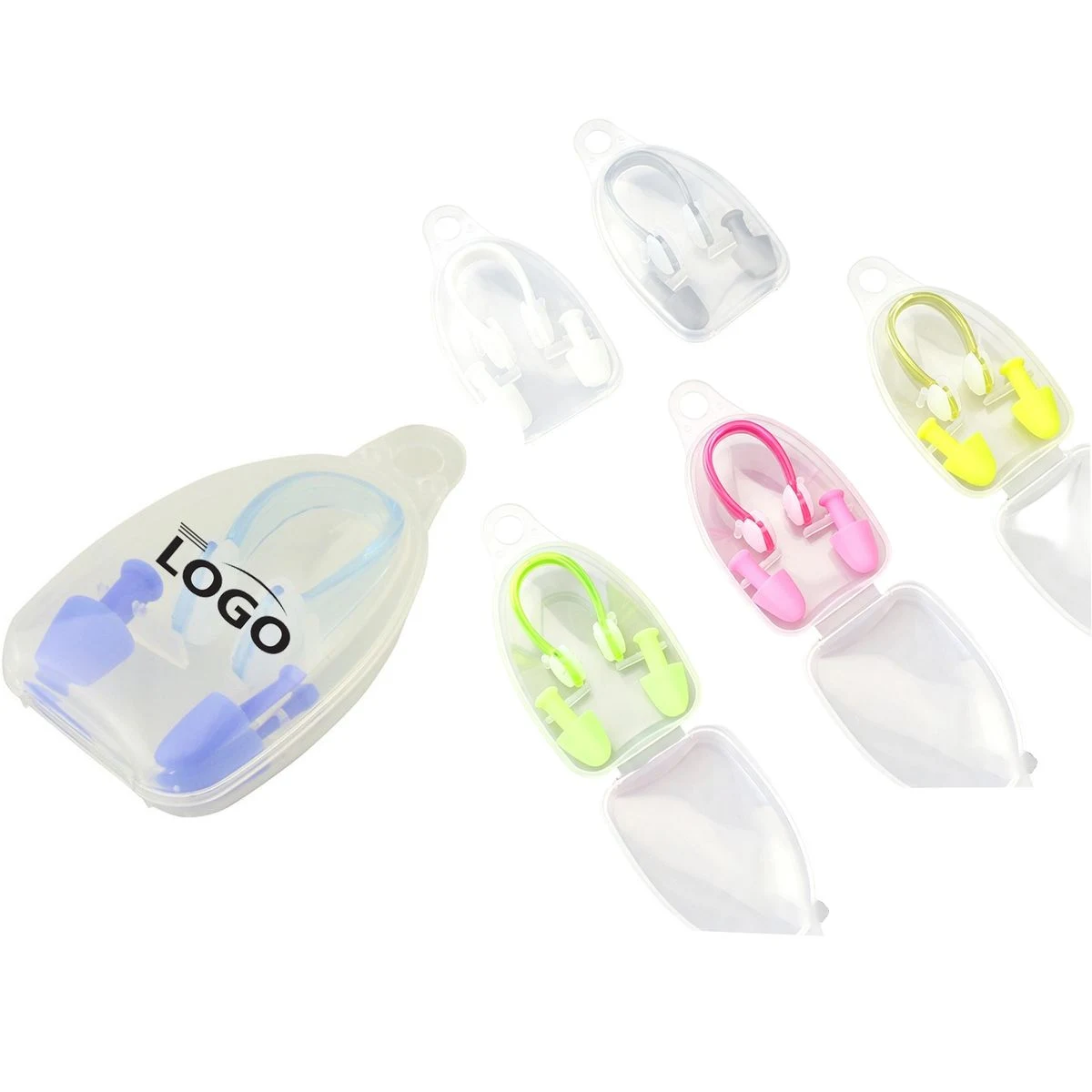 Swimming Nose Clip and Earplug Waterproof Set 1