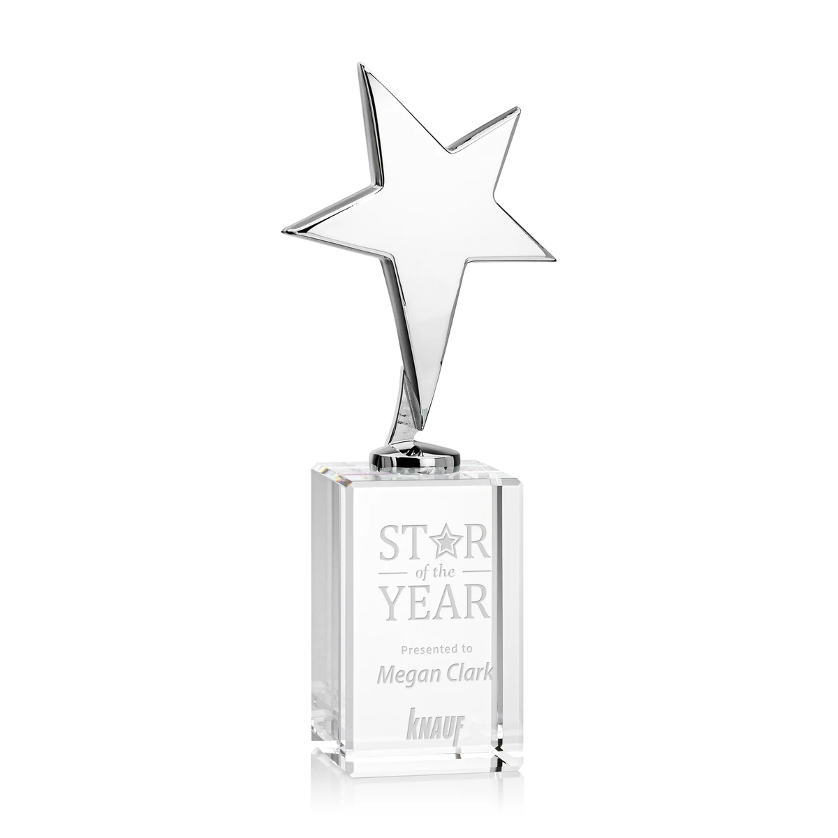 Tuscany Chrome Star on Lexington Base - Clear 1