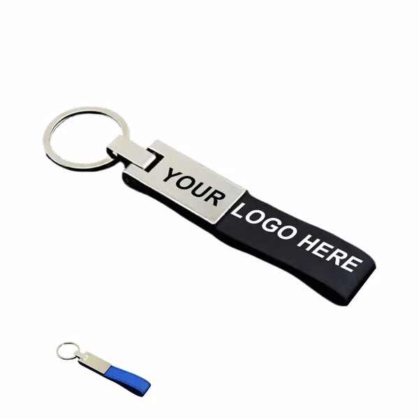 Custom PU Leather Metal Keychain Snap Attachment — Event & Dealer Promo Gear
