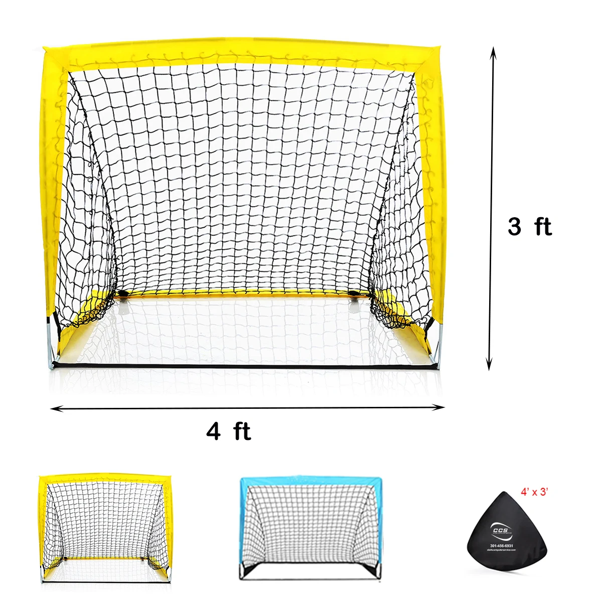4FT Portable Pop Up Soccer Goal 1