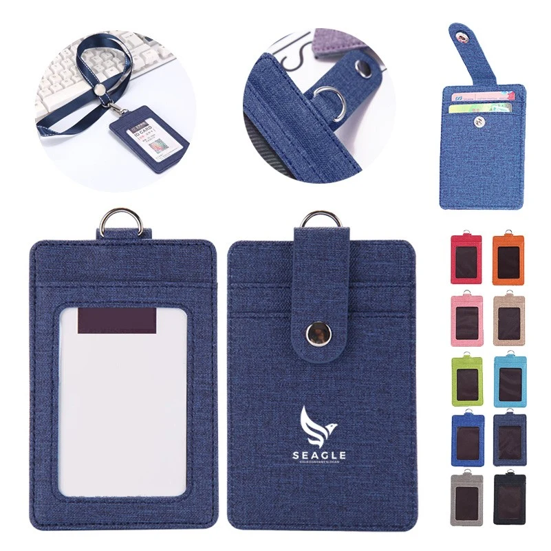 Key Chain PU Leather 3 Pockets Card Holder 1