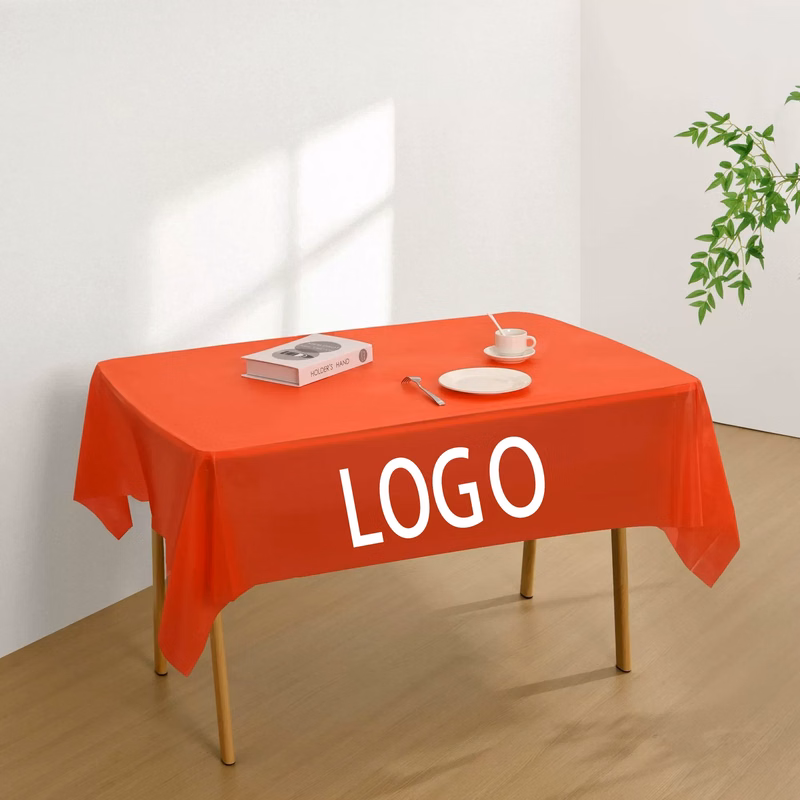 8 ft Disposable Plastic Table Cover