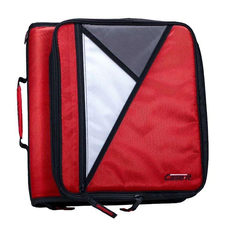 Case-It Universal Zipper Binders - Red 2" 1