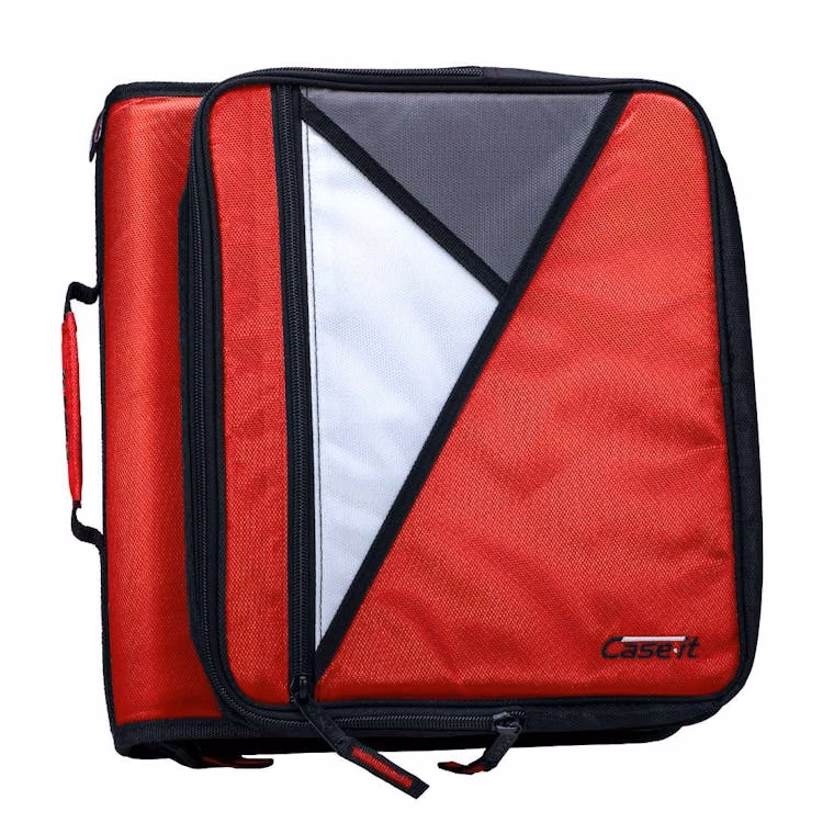 Case-It Universal Zipper Binders - Red 2"