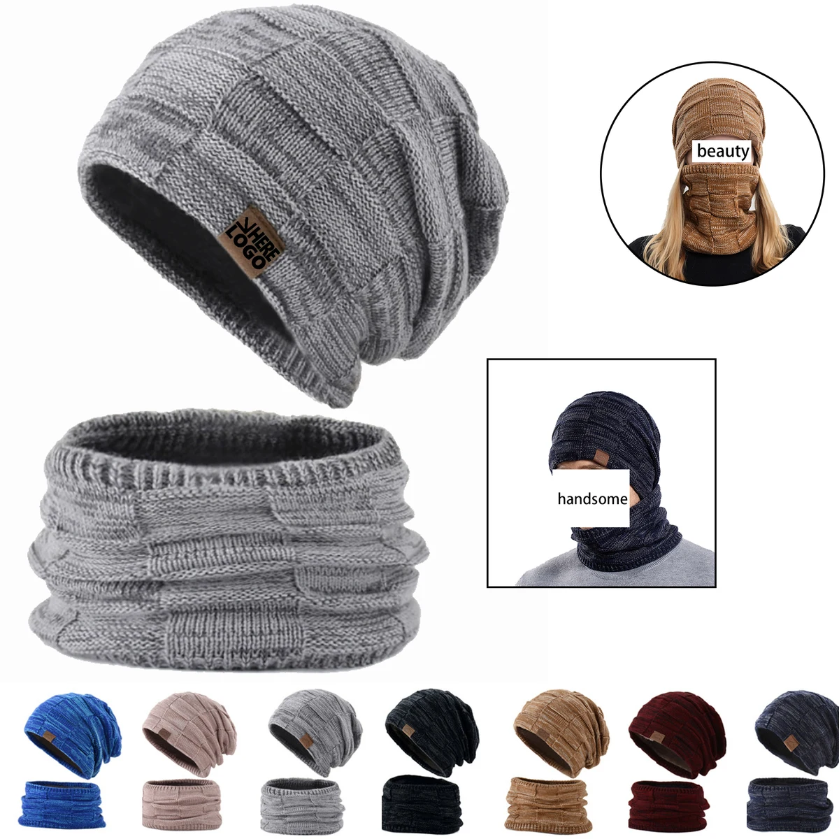 Scarf and Beanie Duo Set 1