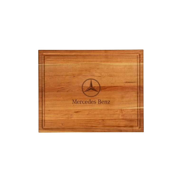 Cherry Cutting Board with Juice Groove and Handle 19"x15"x1-1/2" 1