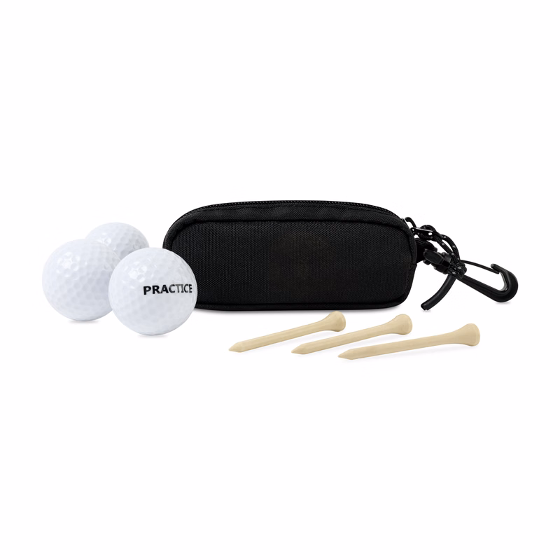 Golf Links Recycled rPET Ball & Tee Caddy Kit