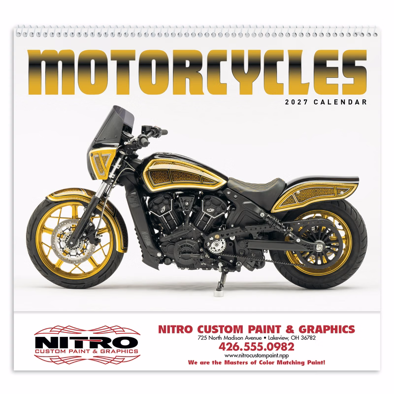 Good Value™ Motorcycles - Spiral Calendar