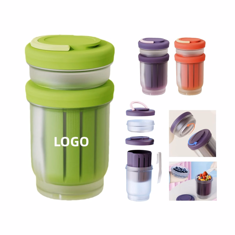 Two-Tier Leak-Proof Salad Lunch Container