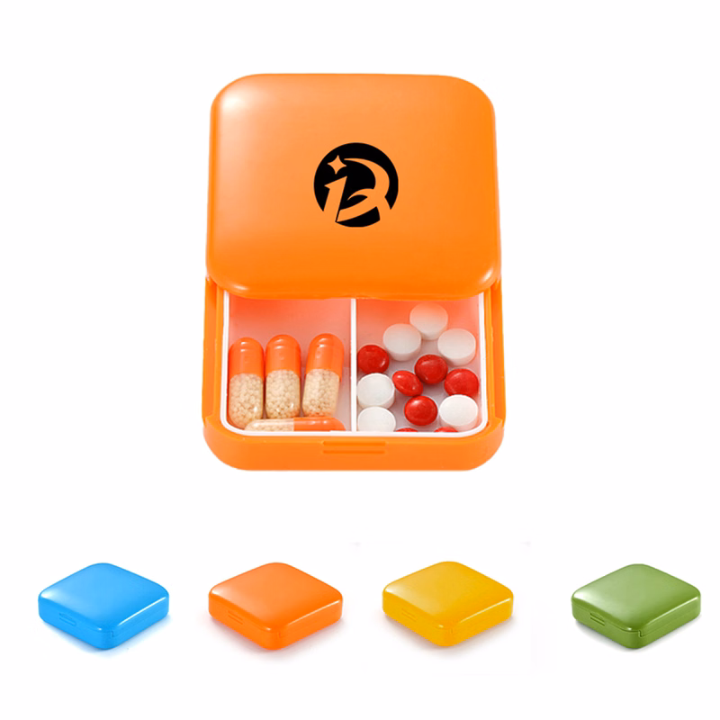 2 Compartments Pill Box
