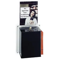 Wall Hanging Sweepstake Box, 11"w x 24"h x 4-1/4"d with 14x11 header 1