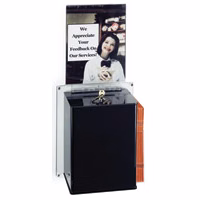 Wall Hanging Sweepstake Box, 11"w x 24"h x 4-1/4"d with 14x11 header
