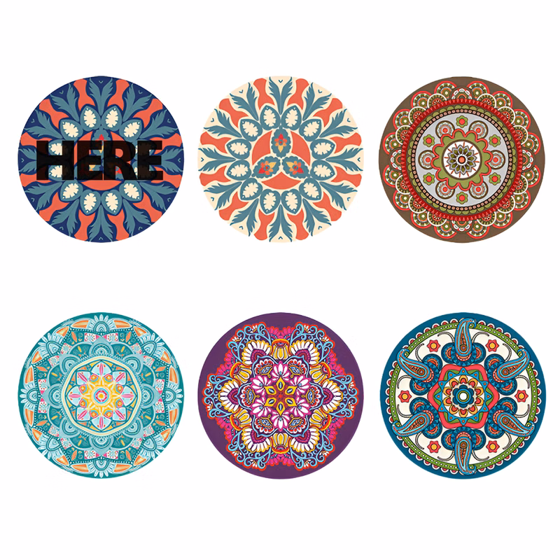 MOQ50 Personalized Heat Resistant Rubber Coaster