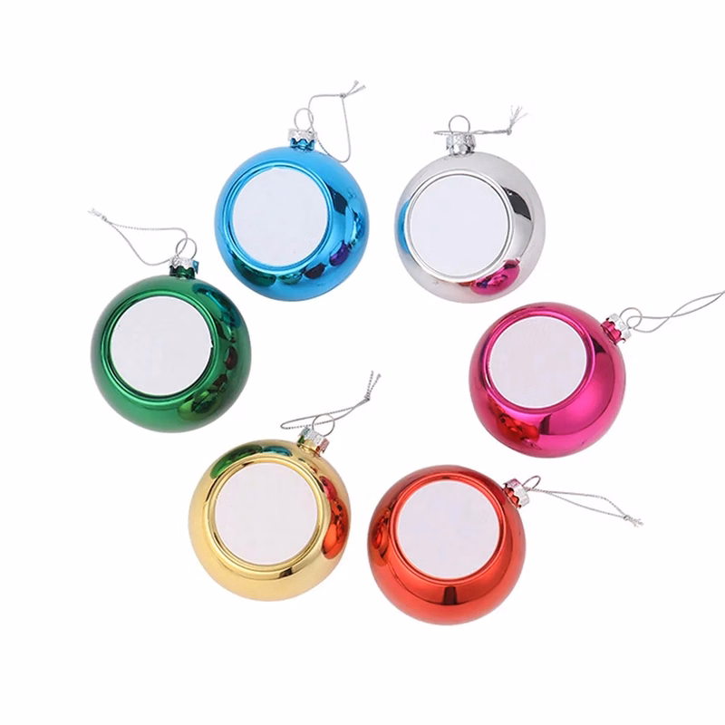 3.2" Heat Transfer Holiday Ball Ornament