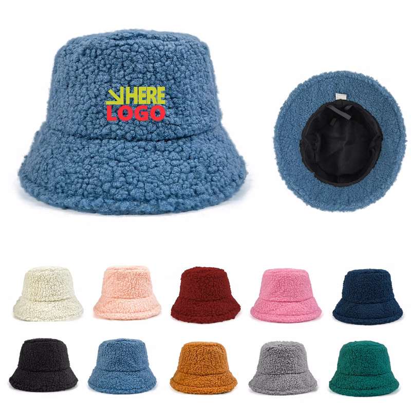 Winter Plush Fuzzy Bucket Hat