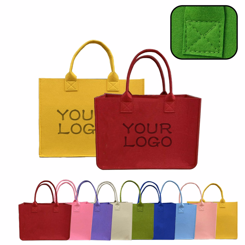 MOQ 20 PCS Custom Felt Tote Bag