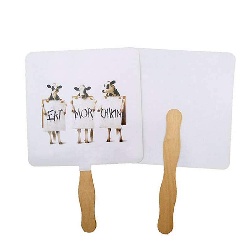 Hand Fan with Wooden Stick