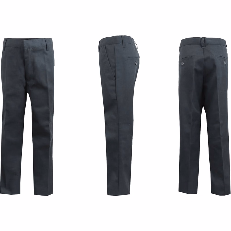 Boys' Uniform Pants - Size 10 Gray Flat Front