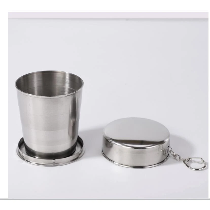 Retractable Stainless Steel Portable Keychain Wine Glass 1