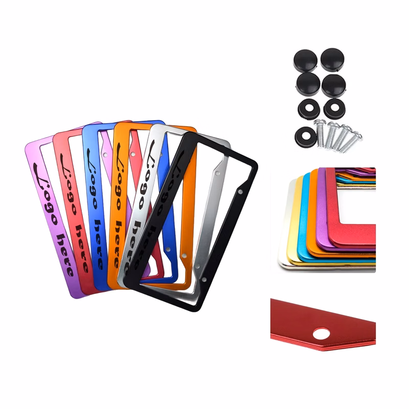 MOQ20 Custom Metal License Plate Frames