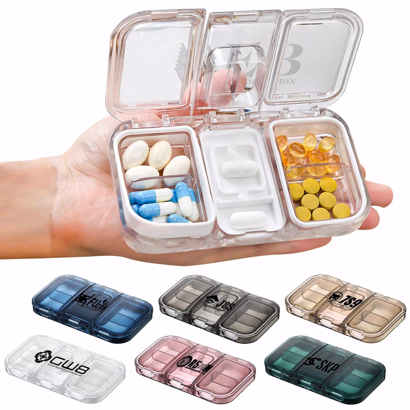 Travel Pill Container Box for Purse