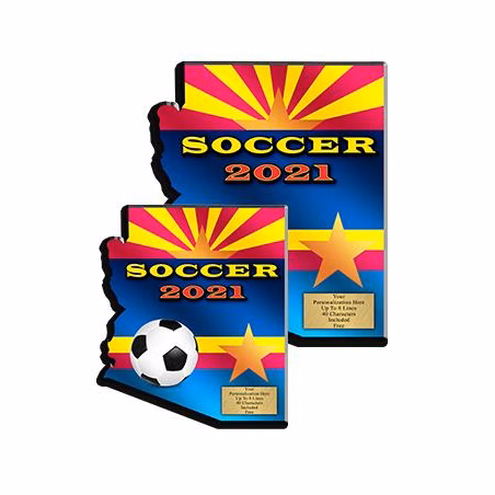 Plaque: Arizona State 8", MDF 3/8 thick Wood,