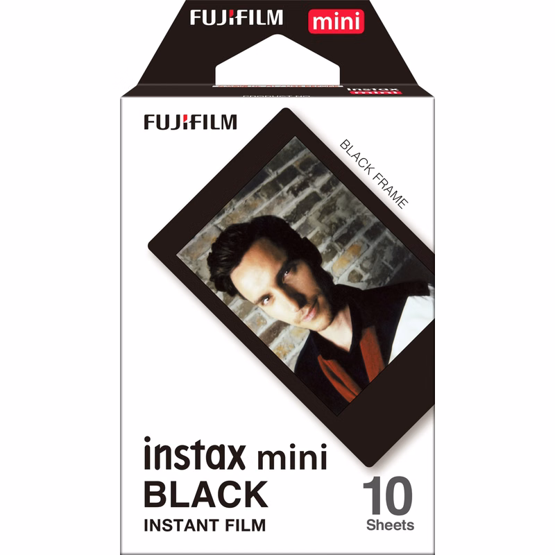 FUJIFILM Instax Mini Black Film - 10 Exposures