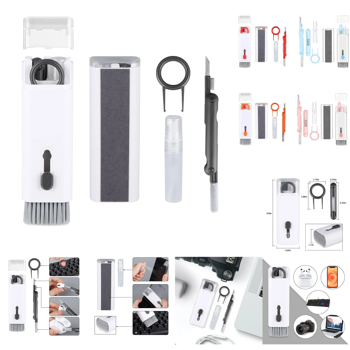 7-in-1 Multifunction Cleaning Brush with Key Puller 1