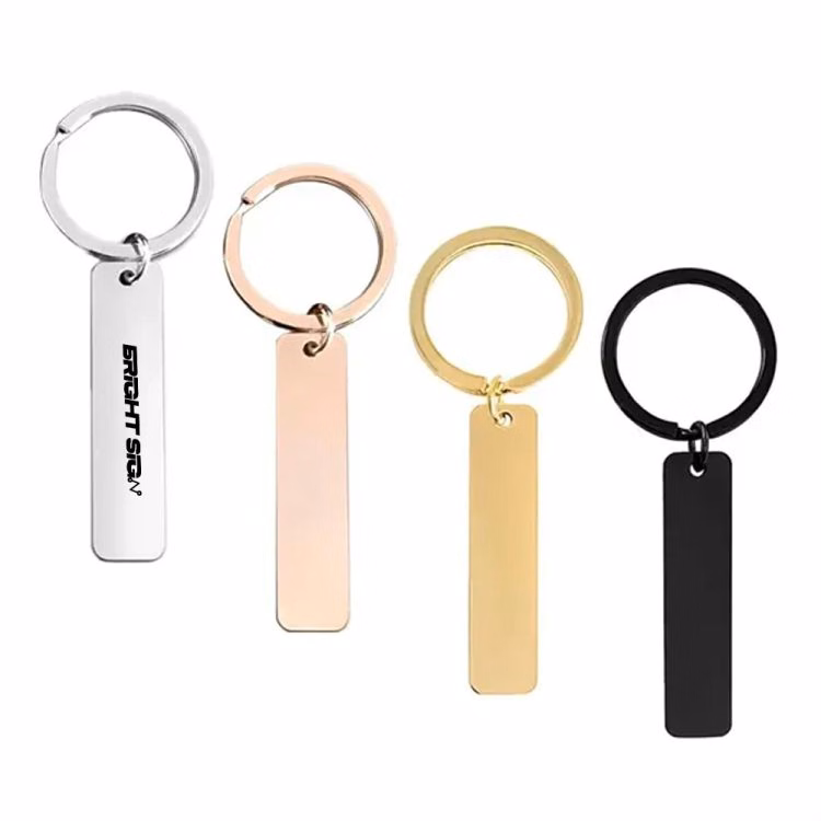 DIY Engravable Stainless Steel Blank Key Ring