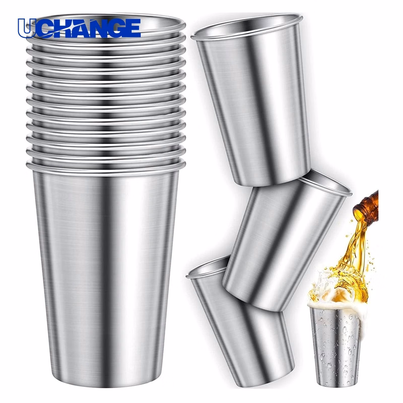 Stainless Steel Pint Cup Container (12 Oz)