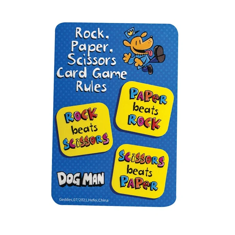 Dog Man Rock Paper Scissors Games - 40 Sight Words 1