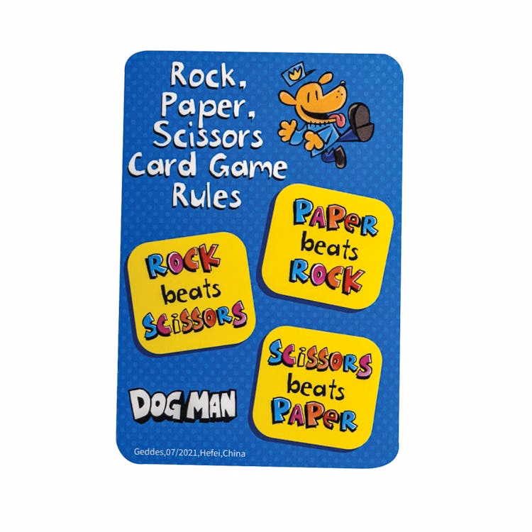 Dog Man Rock Paper Scissors Games - 40 Sight Words