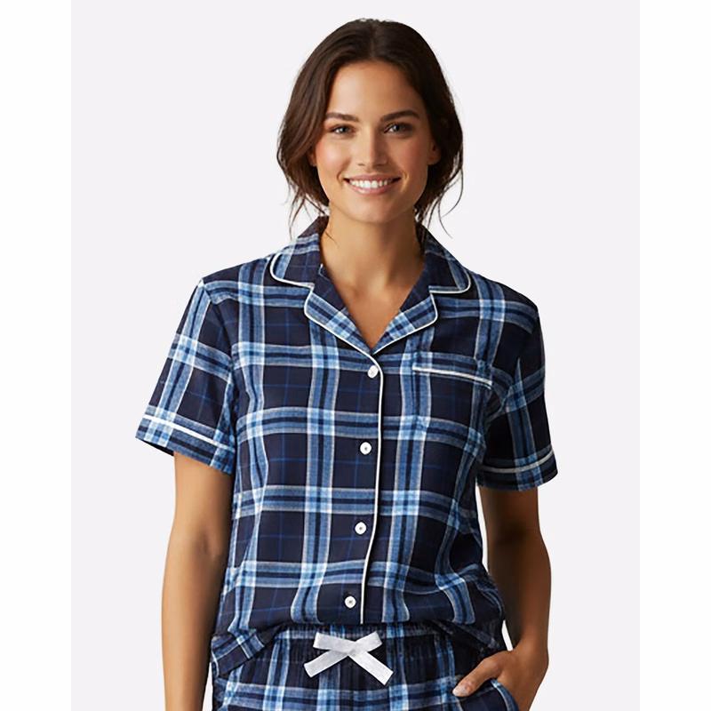 Women's Boxy Flannel Shirt - BW7101