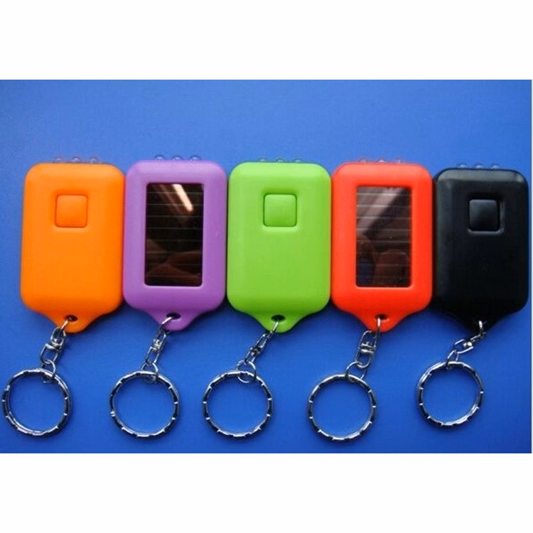 Solar Power Flashlight with Keychain