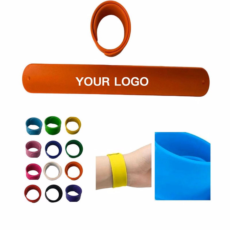 Reusable Silicone Slap Band Colorful Design